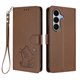 thumbnail image 1 of Funda de Gato tipo Libro para Samsung Galaxy A27 5G, Marrón, 1 of 6