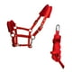 thumbnail image 3 of Cabezada De Caballo Rienda Cabestro Halter Cuerda De Conducción De Caballo Talla L Rojo, 3 of 4