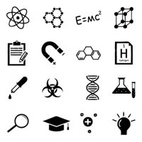 Rienda Libre Graphics - Decomural Laboratory Symbols Science Set Ws-34581