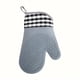 thumbnail image 1 of 1 par de mitanes de horno de silicona suave, guantes de cocina resistentes al calor y impermeables, forro de algodón grueso, agarre flexible para hornear a la parrilla, portaollas de cocina,, 1 of 3