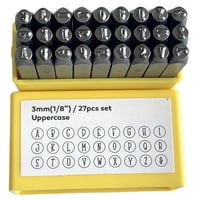 Ioensy - Juego De Sellos Metálicos Para Letras Y Números, Para Proyectos De Estampación En Papel, Cuero Y Mayúsculas.