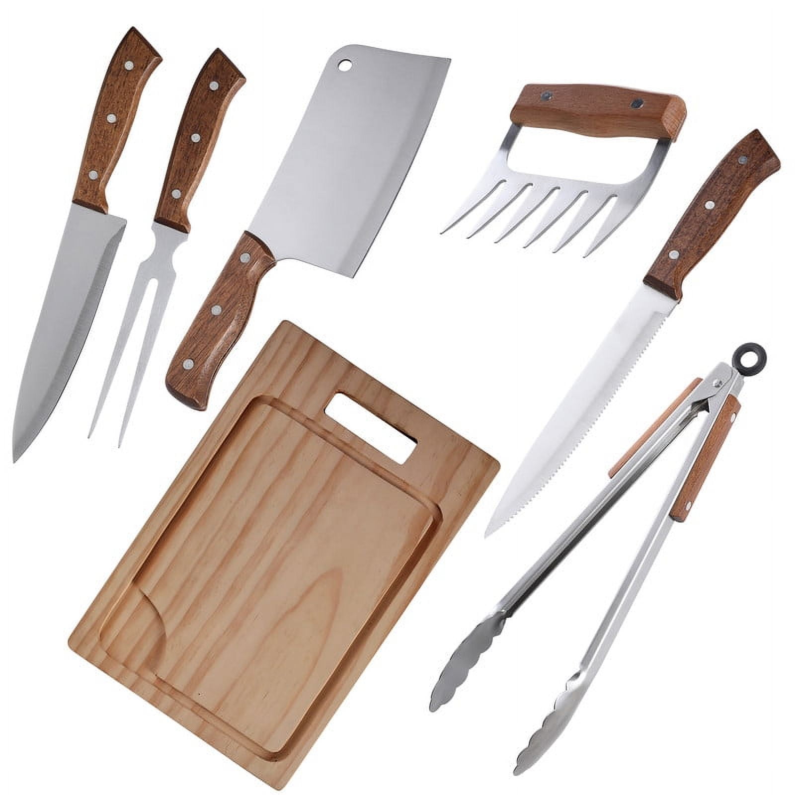 Set Parrilla 7 Piezas Acero Inoxidable Arthome Par48