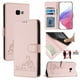 thumbnail image 5 of Funda tipo cartera FOXDOCK para Samsung Galaxy A3 2017 con soporte, ranuras, RFID, diseño de gato, 5 of 5