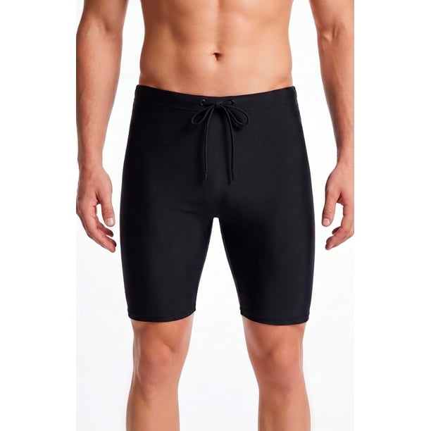 Traje de baño calza biker básica hombre negra Talla XXL