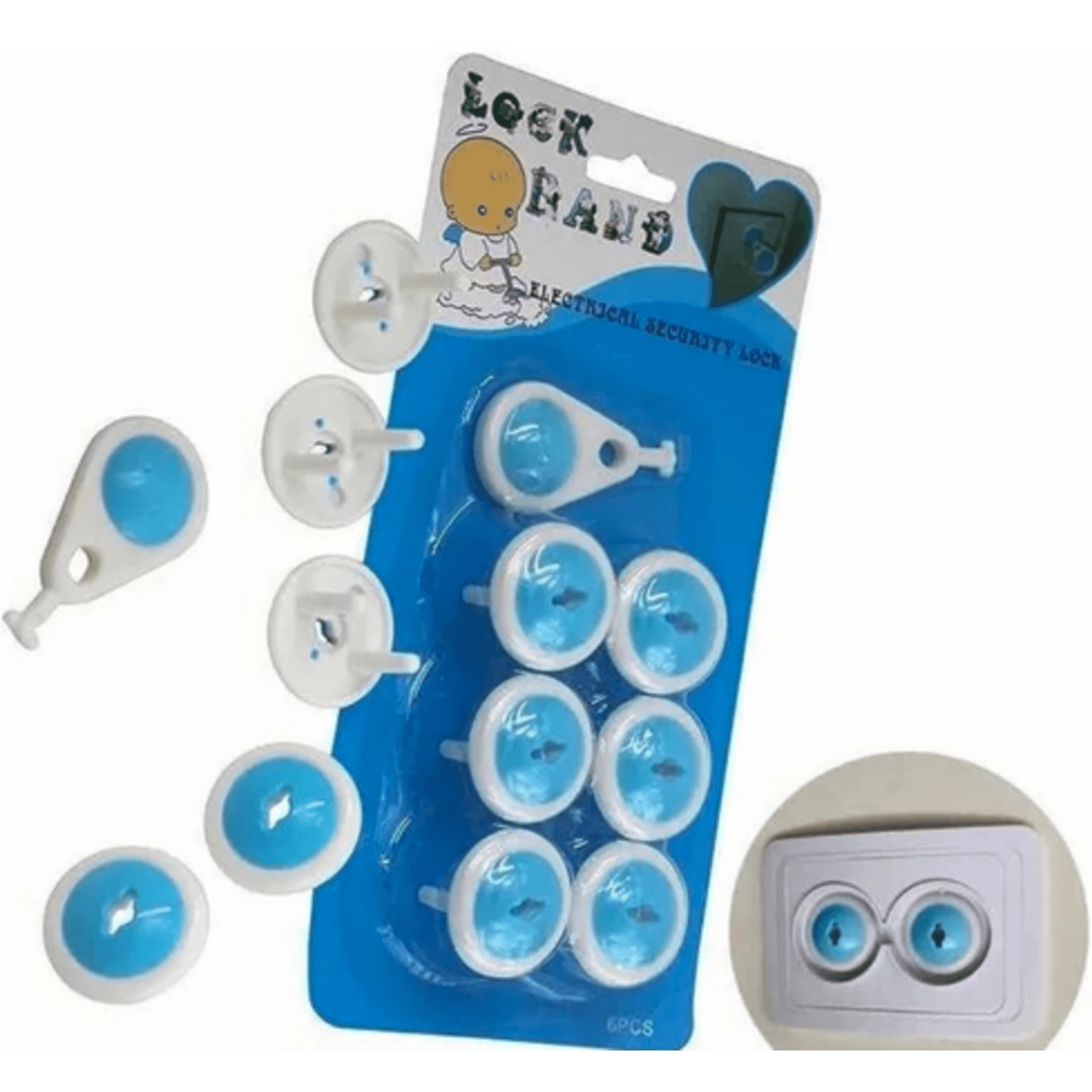 Salon Del Accesorio - Set 6 Unds Protector Enchufe Protección Bebes