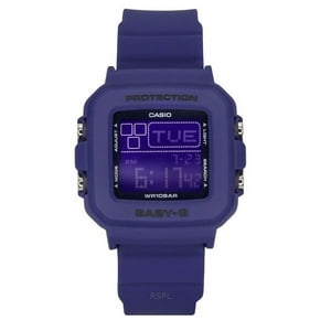 Casio - Reloj Baby-G Plus Digital 30 Aniversario Correa De Resina Azul Cuarzo 100M Para Mujer Con Soporte Especial Bgd-10K-2
