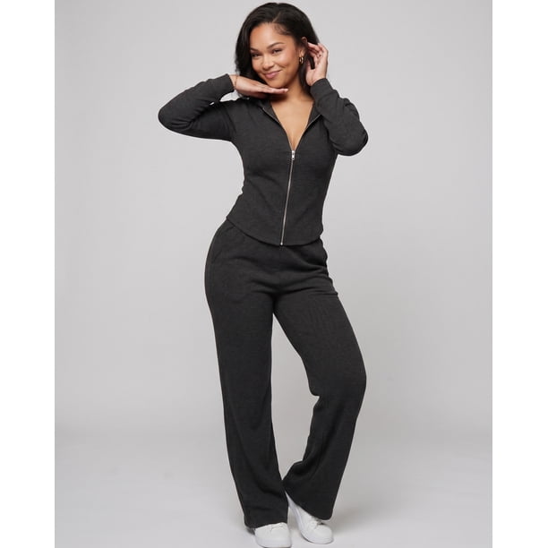 Set Urban Mujer Invierno Palazzo Gorro Estilo Moderno - ZL042