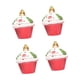 thumbnail image 2 of 4 Adornos Navide?os Para Cupcakes, Adornos Para Colgar En La Pared Del árbol De Navidad, Color Rojo, 2 of 3