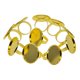 thumbnail image 1 of 10x Base De Anillo Ajustable Blanks Hallazgos De Anillo Para Cabujón Dorado De 25 Mm, 1 of 5