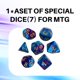 thumbnail image 5 of Tapete de juego Partypda para MTG 61 x 36 cm, impermeable, antideslizante, con dados, 5 of 6