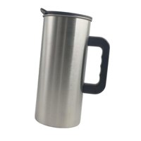 Bothyi - Jarra De Acero Inoxidable Versátil Para Té Helado, Ideal Para Oficina, Restaurante Y Hogar, Color Negro.