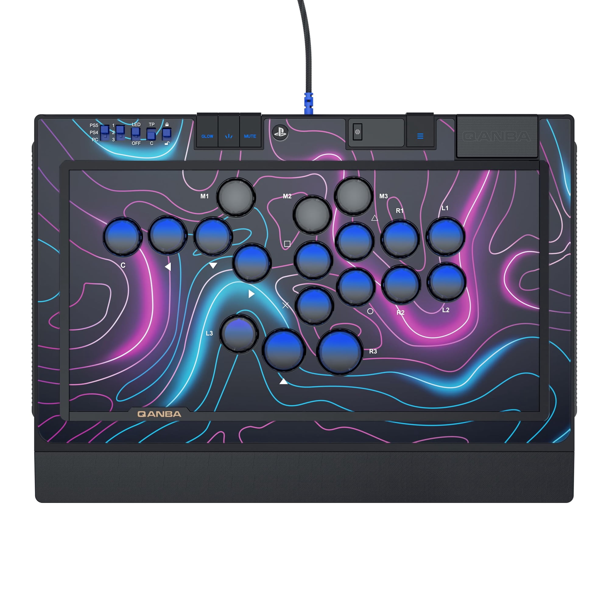 Controlador Arcade Qanba Sapphire S1 Sin Palanca Para Ps5/ps4/pc
