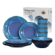 thumbnail image 1 of Set 16 PCS juego de vajilla completo melamina ecologico Azul, 1 of 3
