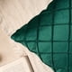 thumbnail image 2 of Cojín terciopelo con pliegues 40X40 - Verde esmeralda, 2 of 3