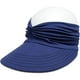 thumbnail image 3 of Sombrero De Sol De Ala Ancha Para Mujer Verano Upf 50+ Protección Uv Gorra Deportiva De Playa Diseño De Copa Abierta Plegable, 3 of 7