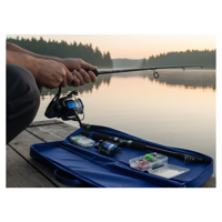 Genérico - Set Pesca Caña De Pescar Telescópica Mosquero Carrete Pesca