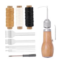 Bothyi - Kit De Herramientas De Reparación De Punzón De Costura Stitcher Diy Cuero Lienzo Madera Color