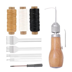 Bothyi - Kit De Herramientas De Reparación De Punzón De Costura Stitcher Diy Cuero Lienzo Madera Color