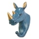 thumbnail image 3 of Gancho De Pared Multifunción Ropa Sombrero Rack Key Holder Resina Animal Rhinoceros, 3 of 5