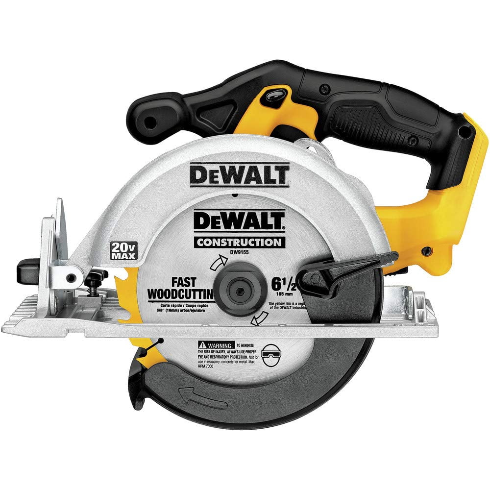 Reacondicionado Sierra Circular Dewalt, Herramienta Desnuda Inalámbrica, 460 W, 5150 Rpm, Renovada