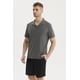 thumbnail image 2 of Polera Hombre Slim Cuello Camisero Gris Melange, 2 of 4