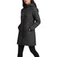 thumbnail image 4 of INSPIRE CHIC Abrigo Acolchado para Mujer con Capucha Desmontable de Largo Medio Ajuste Delgado Pequeño Negro, 4 of 6