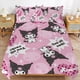 thumbnail image 1 of Kuromi Duvet Cover Set 3 Piece Bedding Set Double Sided Printing Decorative Comforter Cover Set, 1 of 5