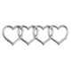 thumbnail image 5 of Pegatinas De Repuesto Para Maletero Trasero De Corazón, Pegatina Para Exterior De Coche, Insignia Plateada, 5 of 5