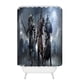 thumbnail image 1 of Cortina de ducha de baño con ganchos, diseño de The Witcher Wild Hunt, juego de rol, magia, Vesemir, espada y fuego, tamaño 60 x 72 pulgadas, 1 of 3