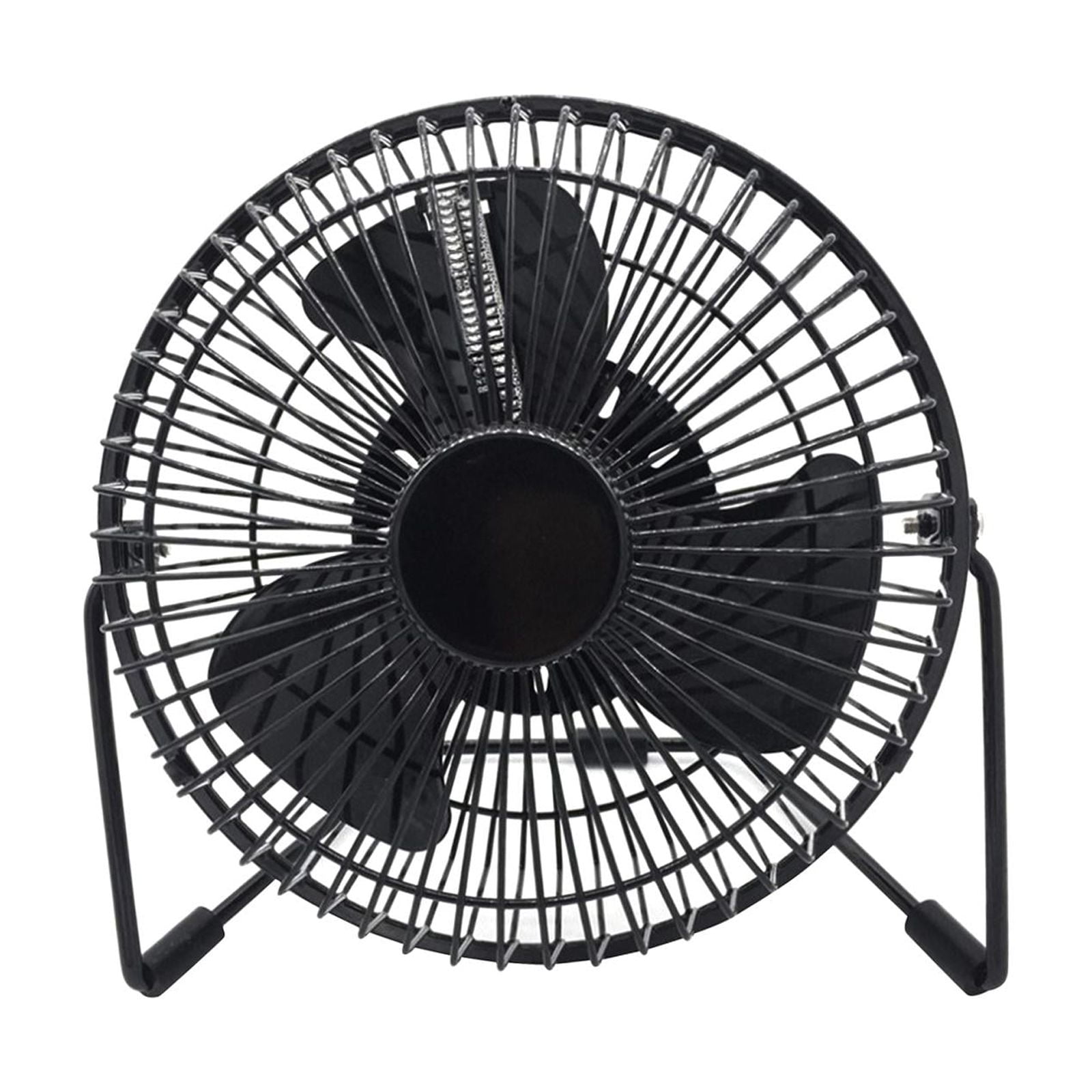 Magideal - Ventilador De Escritorio Con Ventilador De Reloj Led Usb Con Función De Visualización De Tiempo Ventilador De Escritorio Mini Ventilador Portátil Para Temperatura De 4 Pulgadas