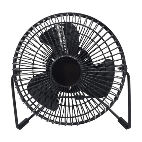 Magideal - Ventilador De Escritorio Con Ventilador De Reloj Led Usb Con Función De Visualización De Tiempo Ventilador De Escritorio Mini Ventilador Portátil Para Temperatura De 4 Pulgadas