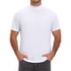 thumbnail image 1 of INSPIRE CHIC Camiseta de Hombre Cuello Mock Manga Corta Sólida Ligera de Algodón Casual Talla 3XL Blanca, 1 of 6