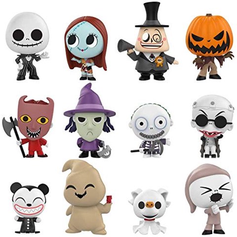 Figura Coleccionable Funko Mystery Mini Pesadilla Antes De Navidad 25 Aniversario Multicolor