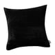 thumbnail image 2 of Funda De Almohada De Pana Suave De 45 X 45 Cm, Funda De Almohada Para Sofá, Dormitorio, Habitación De Invitados, Color Negro, 2 of 3