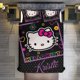 thumbnail image 1 of Hello Kitty Colorful Dots 3 Pieces Duvet Cover Set Full Size Super Soft Fade Resistant Microfiber, 1 of 4