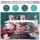 thumbnail image 5 of Monkey D Luffy Bed Duvet Cover Funny Anime Cartoon Bedding Sets Lightweight 3 Piece Comforter Sets, 5 of 5