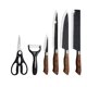 thumbnail image 1 of Set De Cuchillos Cocina Profesional Acero 6 Pzs, 1 of 5