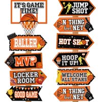 Outus - Letrero Decorativo Para Fiestas De Baloncesto, 20 Piezas, Para Niños Y Adolescentes