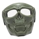 thumbnail image 3 of Máscara De Gafas De Calavera Ajustable Para Esquiar, Nevar, Motociclismo, Accesorio De Película, Lente Transparente Verde, 3 of 5