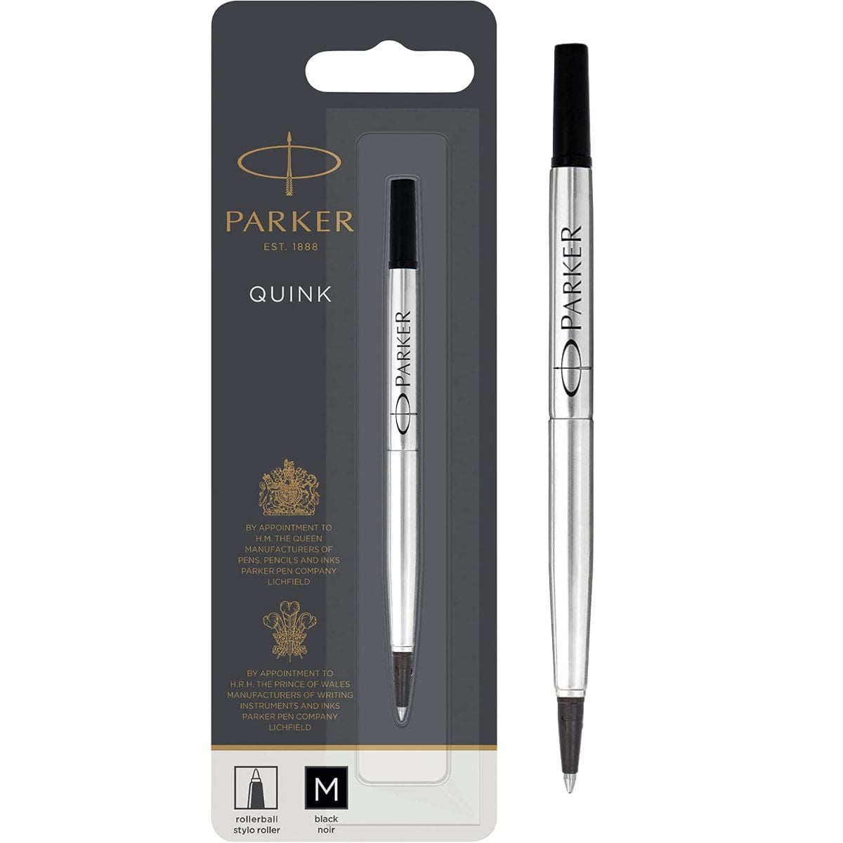 Repuesto Roller Ball Negro 0.7 Parker