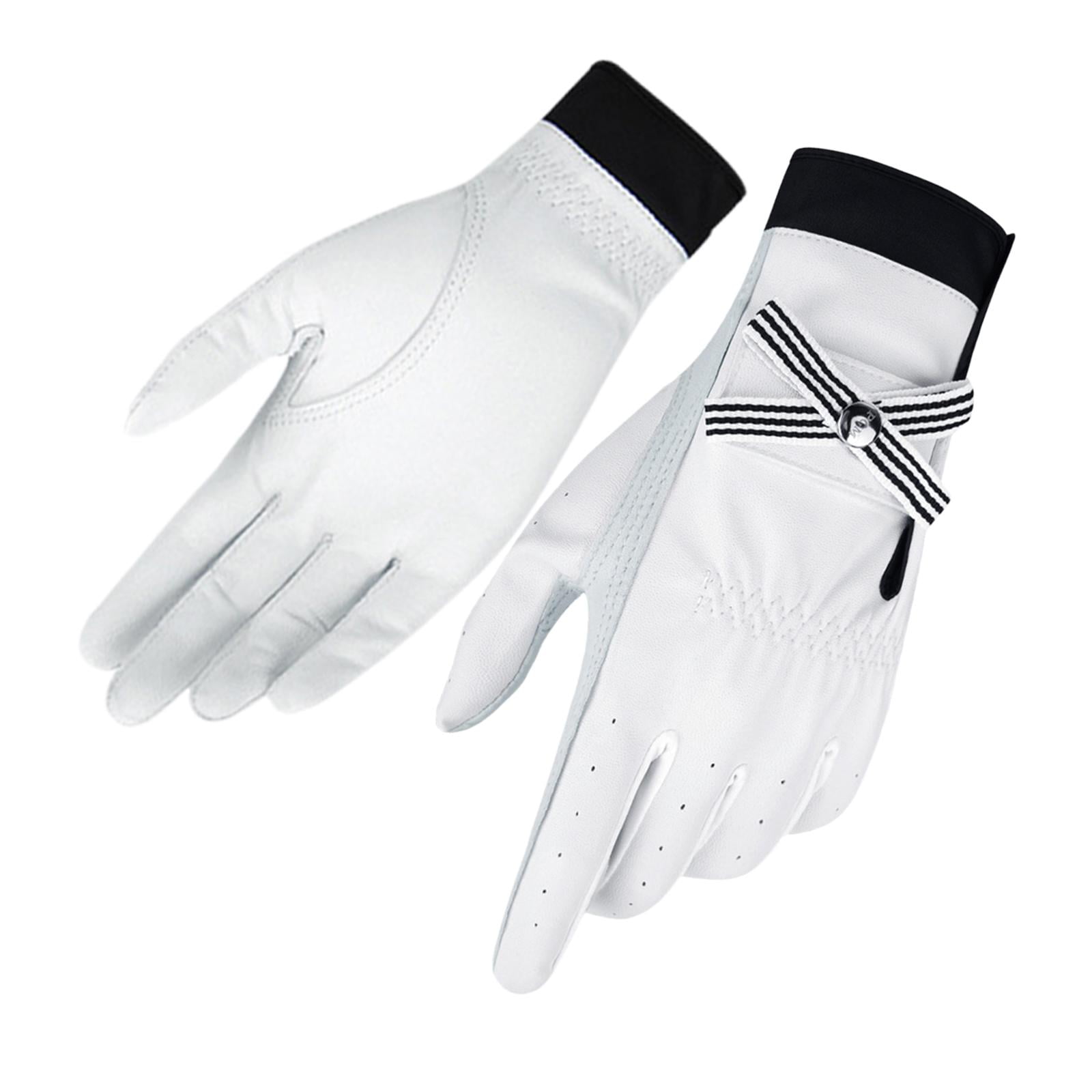 Ioensy - 1 Par De Guantes De Golf Para Mujer, Guantes Antideslizantes Con Lazo Para Golfista De 18 Yardas