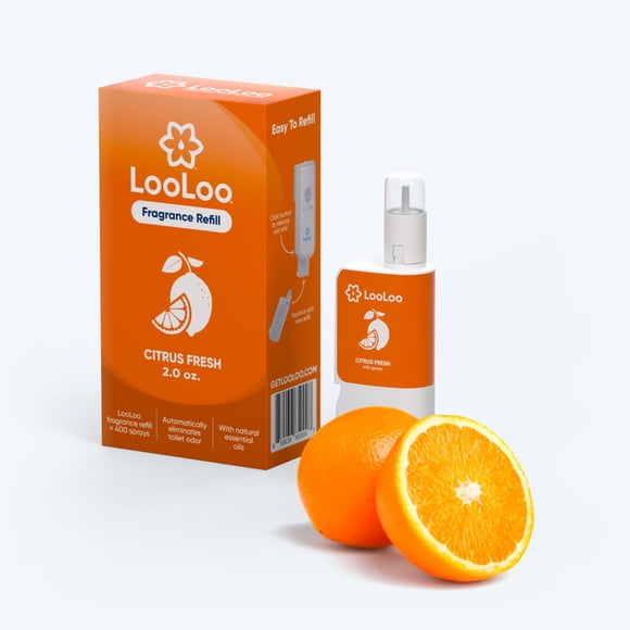 Recambiadores para inodoro LooLoo con fragancia cítrica sin contacto