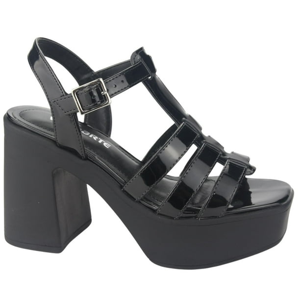 Sandalia Via Marte Mujer 23-11104 V Preto Casual