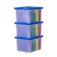 thumbnail image 1 of Caja para archivos IRIS USA de plástico con tapa, 35 L, paquete de 3, 1 of 6