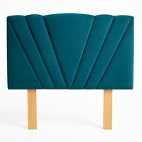 Ethan Desing - Respaldo 2 Plazas Tubular En V Turquesa