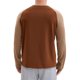 thumbnail image 3 of Camiseta de manga larga para hombre con bloques de color casual Raglán T-Shirt L marrón caqui, 3 of 6