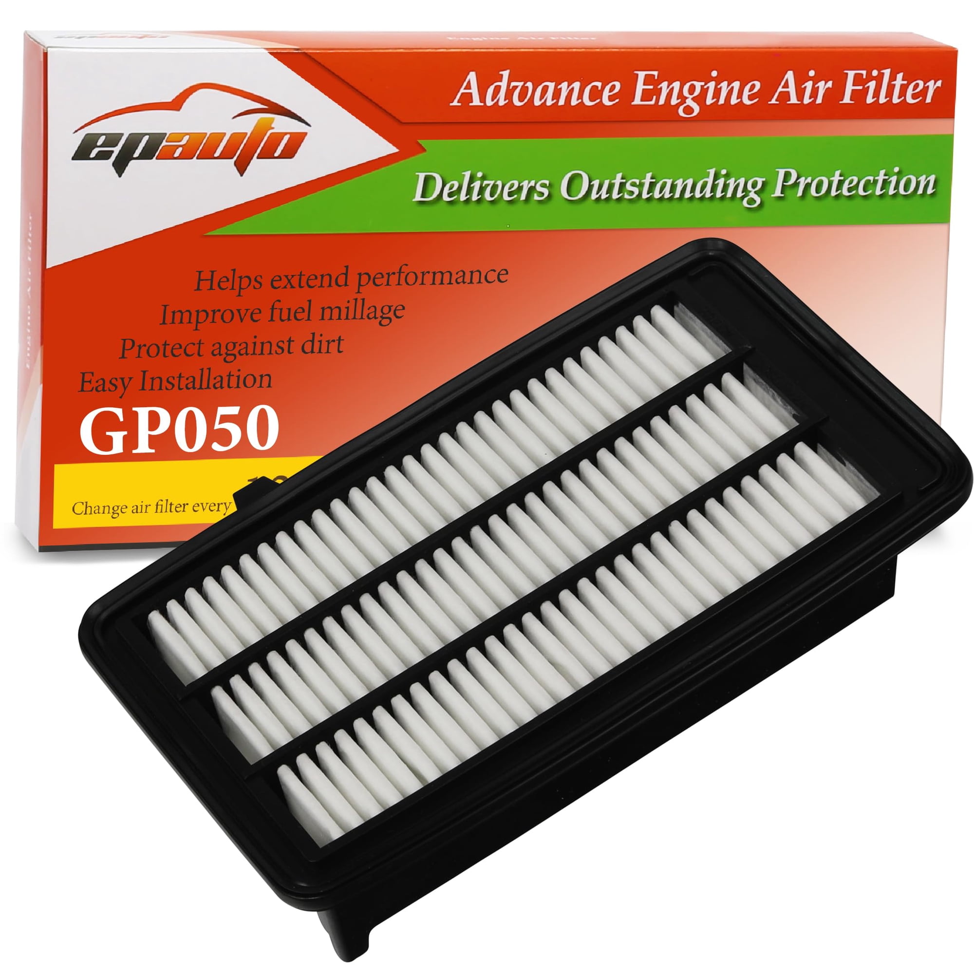Filtro De Aire Del Motor Epauto Gp050 Para Honda Civic 1.5l (2016-2021), Cr-v 1.5l (2017-2022)