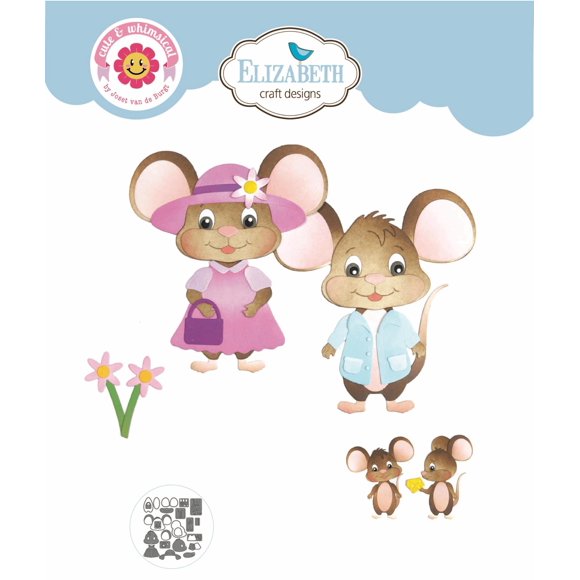 Set de troqueles Elizabeth Craft Designs Big Mouse, 23 piezas