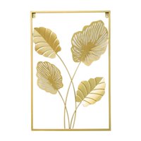 Bothyi - Decoración De Pared Moderna Colgante De Hierro Para Restaurante Oficina 4 Hojas