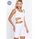 thumbnail image 5 of Mono CCwholesalesclothings Suave Cut-out Sin Costuras Blanco, 5 of 5